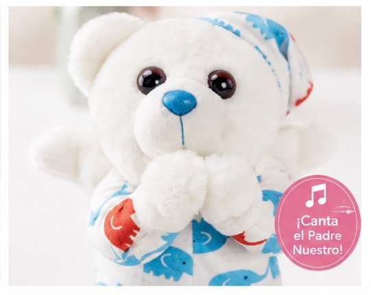 🧸 Osito Padre Nuestro que Canta | Peluche de 25 cm con Sonido - Image 2