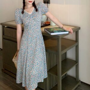Vestido Floral Azul - Image 2