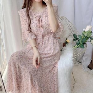 Vestido de Gasa Floral - Imagen 3