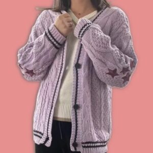 Cardigan de Punto - Bordado con estrellas - Imagen 13