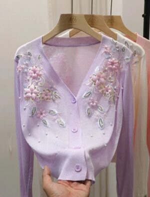 Cardigan Frances de Flores - Image 4