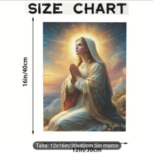 Arte de Pared -  Lienzo de Virgen María - Imagen 3
