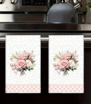 Paños de Cocina Rosas