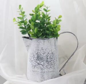 Florero de Metal Vintage