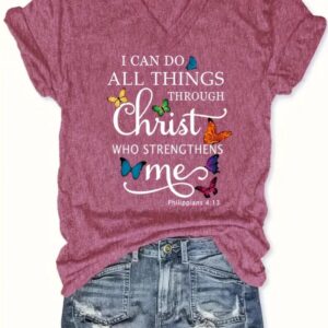 Camiseta “I CAN DO ALL THINGS THROUGH CHRIST”
