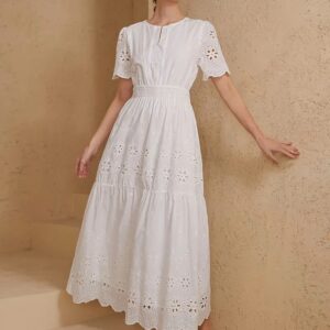 Vestido Blanco Bordado