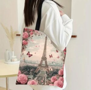 Bolso Vintage - Eiffel Tower & Rosas🌹 - Image 2