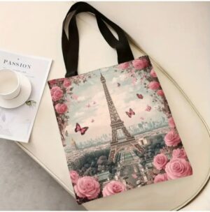Bolso Vintage - Eiffel Tower & Rosas🌹 - Image 7