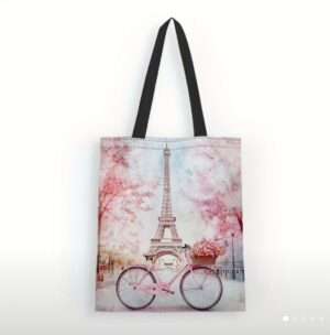 Bolso Vintage - Eiffel Tower & Bici - Image 2