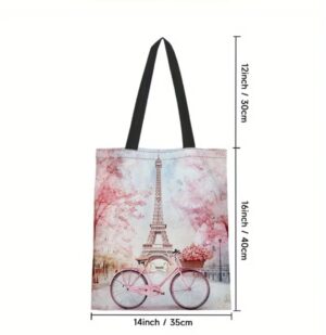 Bolso Vintage - Eiffel Tower & Bici - Image 8
