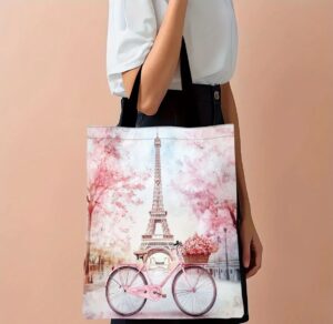 Bolso Vintage - Eiffel Tower & Bici - Image 4