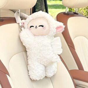 Ovejita porta-pañuelos de carro