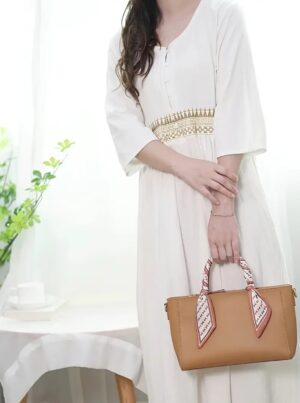 Vestido blanco de lino Vintage - Image 5