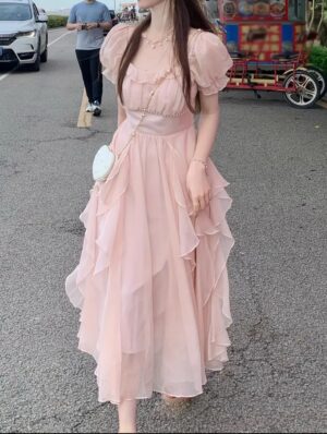 Vestido de Volantes Estilo Francés - Imagen 4