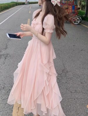 Vestido de Volantes Estilo Francés - Imagen 5