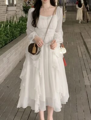Vestido de Volantes Estilo Francés - Imagen 10