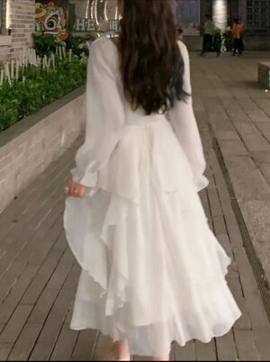 Vestido de Volantes Estilo Francés - Imagen 11