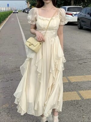 Vestido de Volantes Estilo Francés - Imagen 13