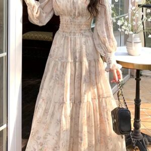 Vestido Largo - Francés Vintage
