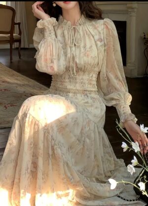 Vestido Largo - Francés Vintage - Imagen 6