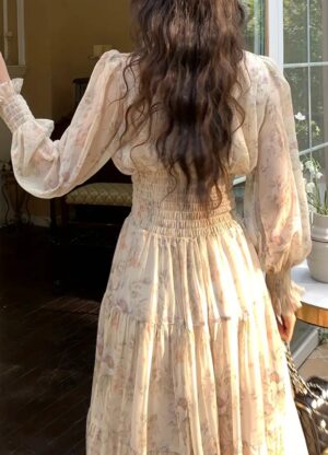 Vestido Largo - Francés Vintage - Imagen 7