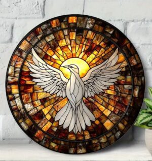 Arte de Vidrio Manchado del Espíritu Santo - Image 4