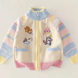 Cardigan de Punto Infantil “Dulce Encanto” 🐱