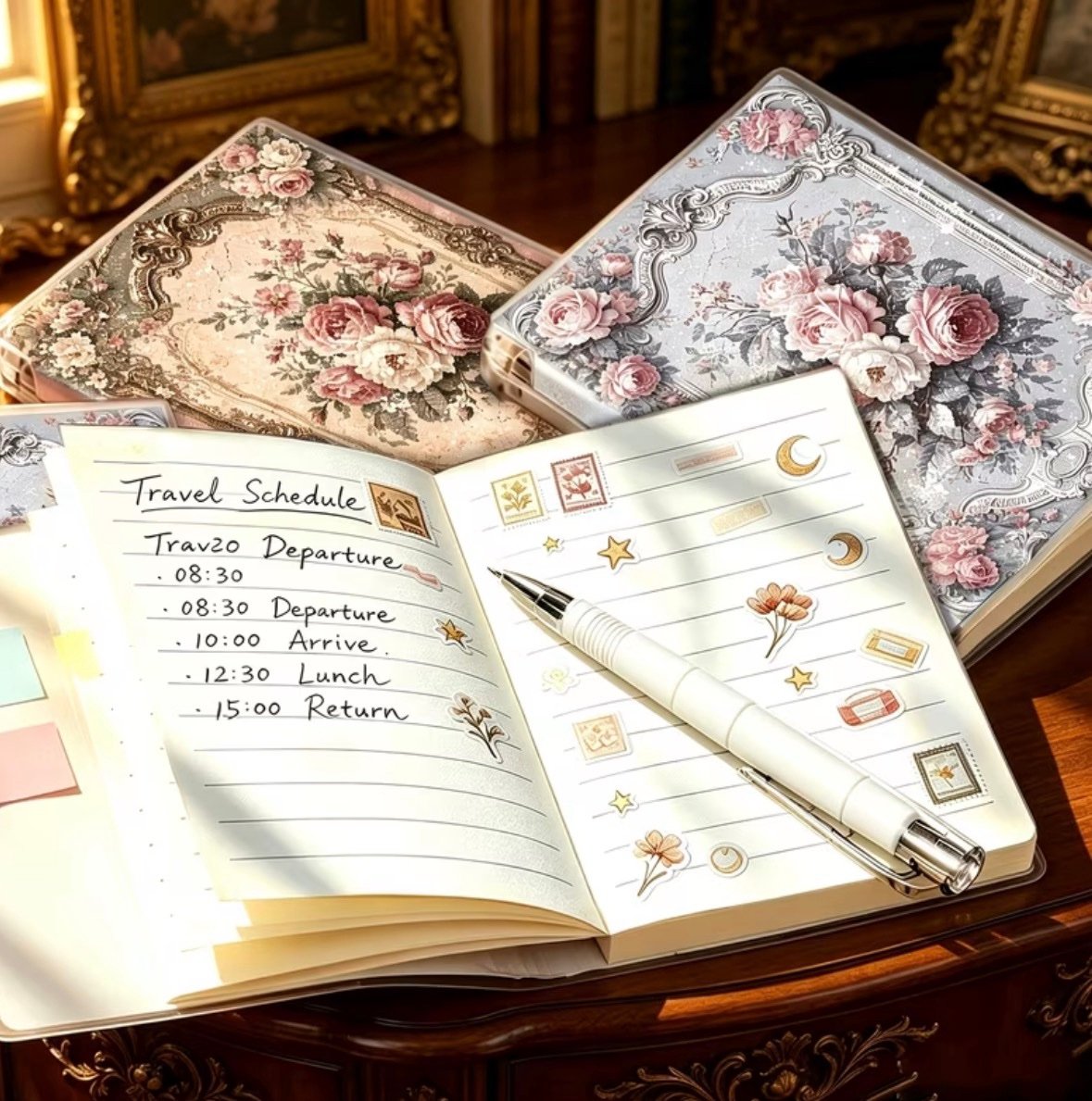 Libreta Mini Floral y Esfero Blanco 🌸 - Image 4